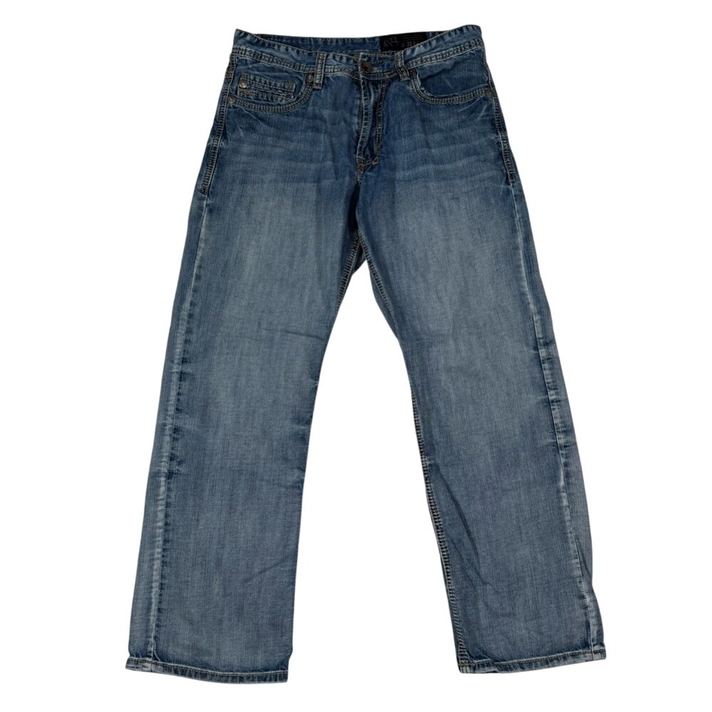 Axel Treadwell Relaxed Straight Leg‎ Jeans Medium Wash Blue Denim Size Men 32x30